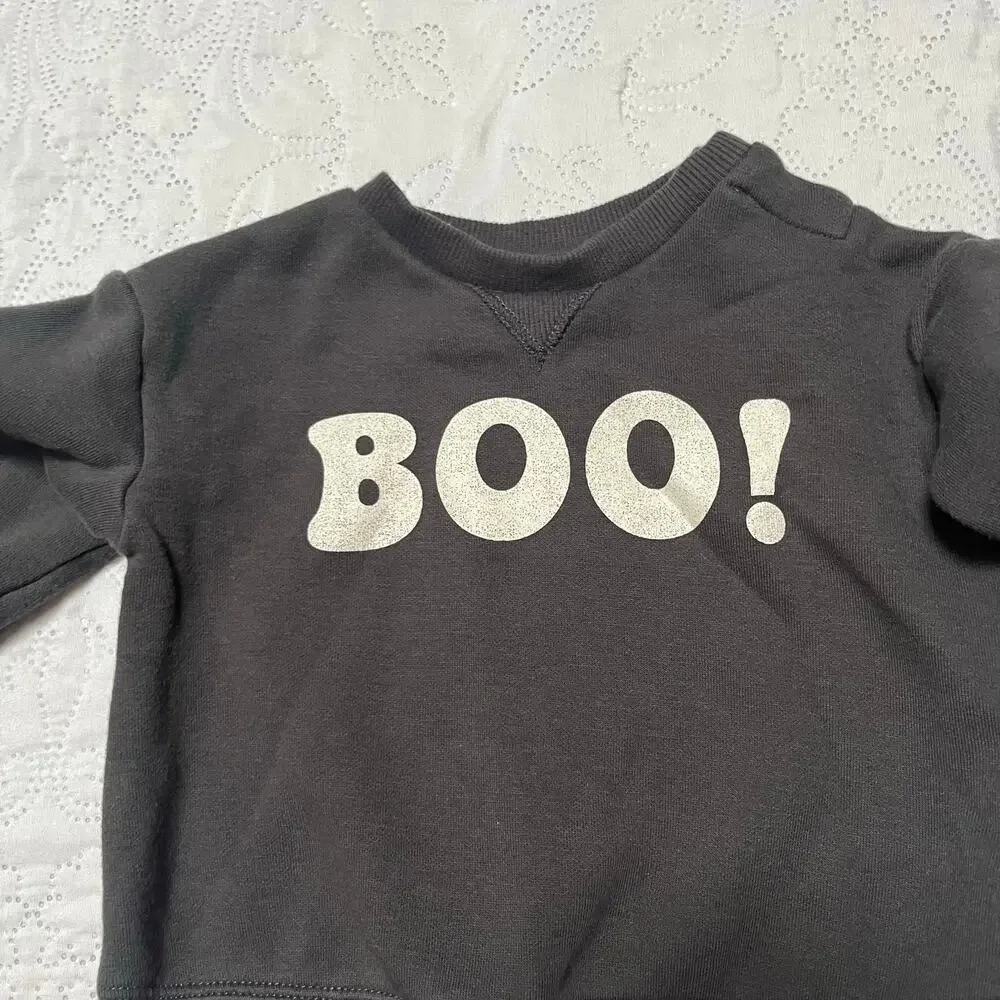 Little Co Boo! Crewneck Sweatshirt Size 6m